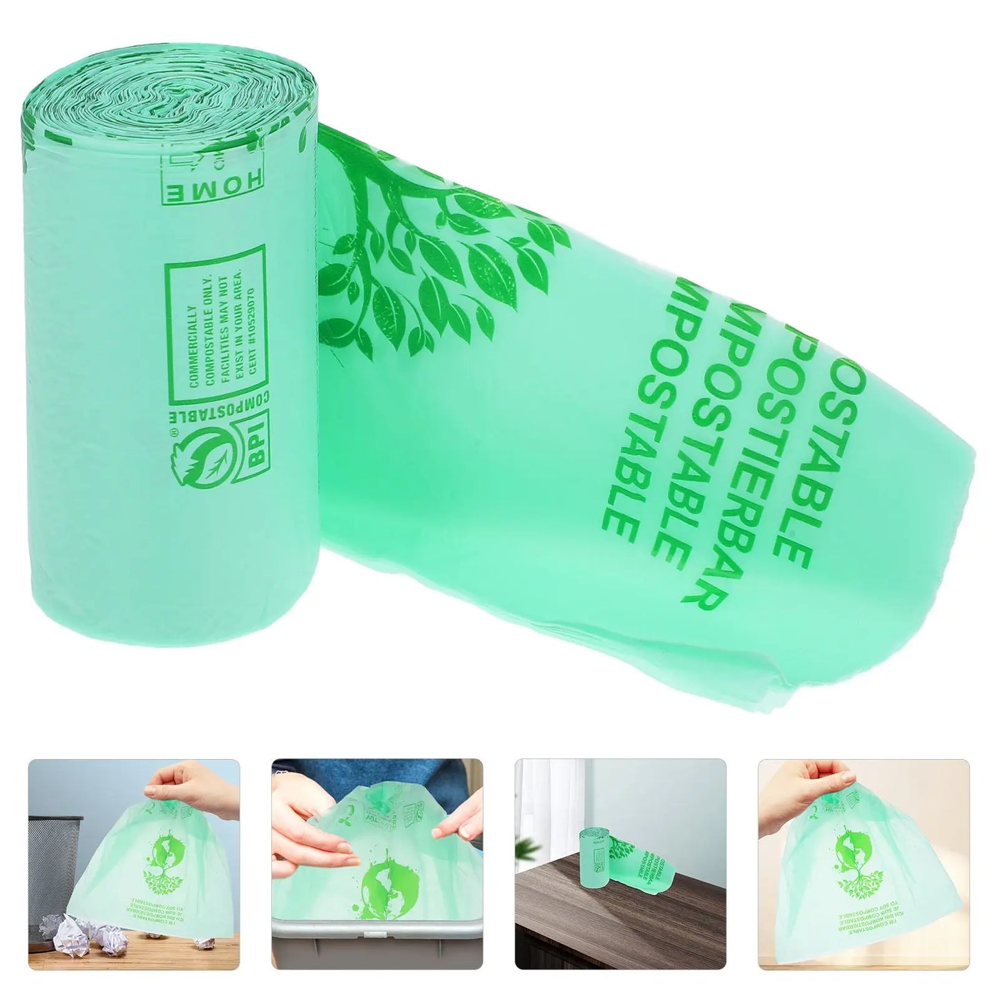 50 Pcs Environmentally Friendly Garbage Bags Biodegradable Corn Starch Pet Waste Compostable Poop Bags Dog Cat Supplies